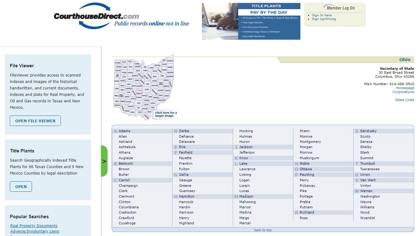 Search Ohio Public Property Records Online - CourthouseDirect.com